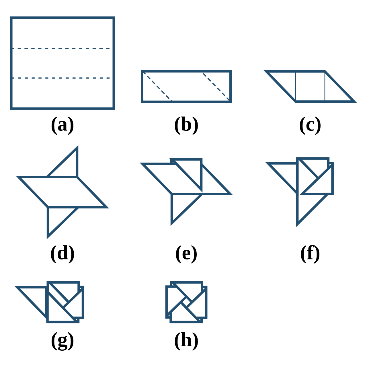 Ddakji folding steps